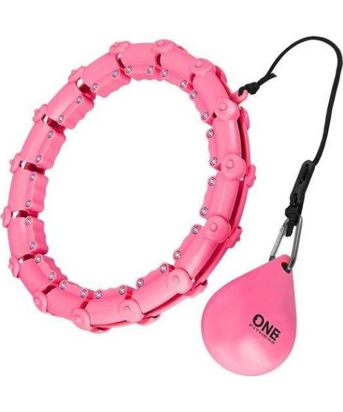 Hularõngad One Fitness: OHA02 HULA HOP PINK WITH WEIGHT ONE FITNESS