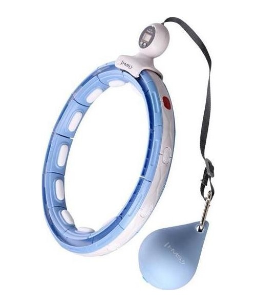 Hularõngad HMS: HHM15 HULA HOOP BLUE MAGNETIC WITH WEIGHT + COUNTER HMS
