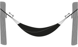 Võrkkiige rihm Amazonas T-Strap, 2 tk