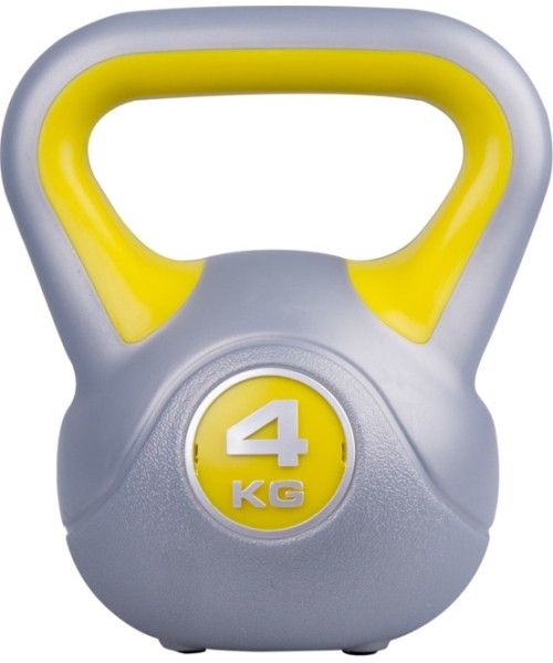 Cement-Filled Vinyl Kettlebell inSPORTline 4 kg