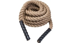 Battle Ropes inSPORTline: Natūrali jėgos-kovos virvė iš sizalio inSPORTline Waverope Base 9m 40mm 5,7kg