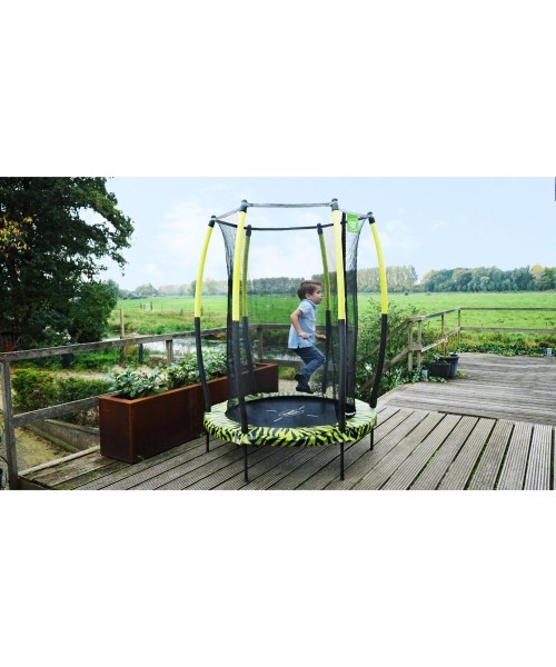 EXIT Tiggy junior trampoline with safety ø140cm - black/green