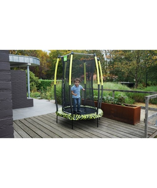 EXIT Tiggy junior trampoline with safety ø140cm - black/green