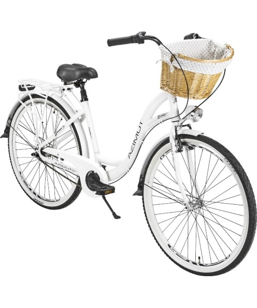 Linnarattad : Dviratis AZIMUT Sarema ALU 28" 3-speed 2023 white matt