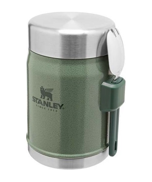 Termosed Stanley: Thermos For Food Stanley Classic Legendary 0.4L, Green, With Spork