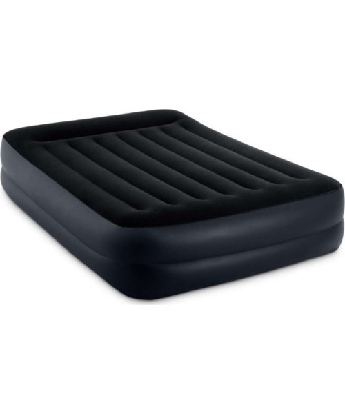 Inflatable Camping Mats Intex: Pripučiamas čiužinys Intex, pompa + krepšys