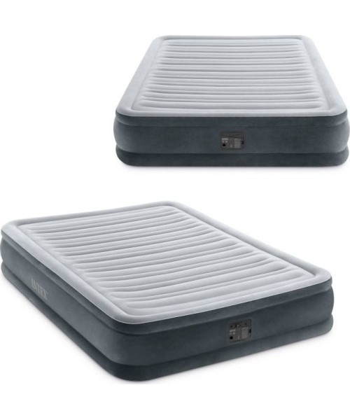 Inflatable Camping Mats Intex: Dvigulės lovos čiužinys su automatine pompa Intex, 191x137cm