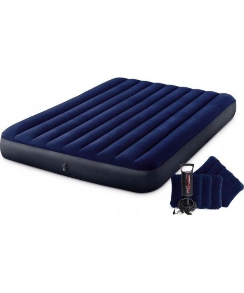 Inflatable Camping Mats Intex: Dvigulis pripučiamas čiužinys Intex