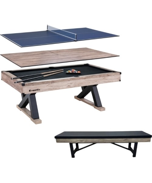 Mängulauad inSPORTline: Biliardo stalas 3-in-1 inSPORTline Residento su suoliuku