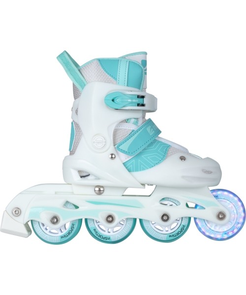 Adjustable Children's Skates inSPORTline: Vaikų riedučiai inSPORTline Tealero su LED priekiniais ratukais