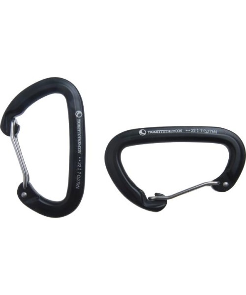 Hammock Parts & Accessories Ticket To The Moon: Hammock Carabiner Ticket To The Moon, 2pcs, 22kN