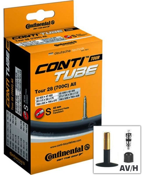 Kindad ja kiivrid : Jalgrattakaamera Continental, 700x47/62C (47/62-584/622) AV 40mm