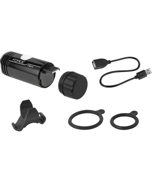 Esituli Force Pen Mini 150LM USB mini, must