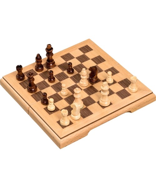 Backgammon, Chess, Checkers Philos: Reisi malekomplekt Philos puidust, magnetiline 17x8.5cm