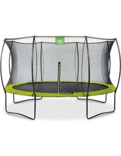 EXIT Silhouette trampoline ø366cm - green Outdoor Round Coil spring Above ground trampoline