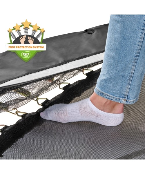 EXIT Allure Premium ground trampoline ø366cm - black