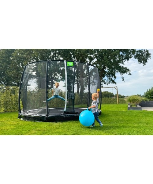 EXIT Allure Premium ground trampoline ø366cm - black