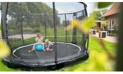 EXIT Allure Premium ground trampoline ø366cm - black