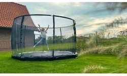 EXIT Allure Premium ground trampoline ø366cm - black