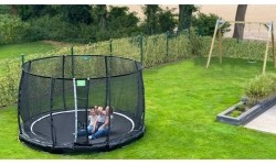 EXIT Allure Premium ground trampoline ø366cm - black