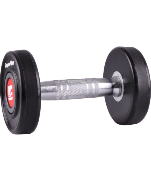 Kummkattega hantlid inSPORTline: Gumuotas hantelis inSPORTline PRO 4kg
