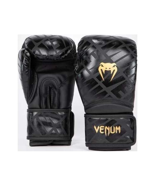 Boksikindad Venum: "Venum Contender 1.5 XT" bokso pirštinės - juodos/auksinės