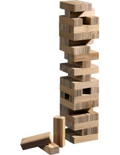 Tumbling Tower Philos Bamboo 6.6x6.6x25.5 cm
