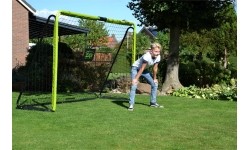 Freestanding Football Goal for Children EXIT Tempo Steel 240x160cm - green/black