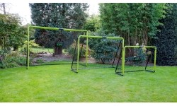 Freestanding Football Goal for Children EXIT Tempo Steel 240x160cm - green/black
