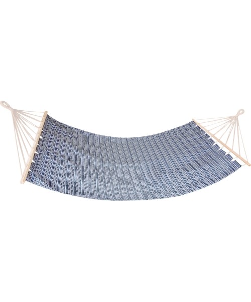 Võrkkiik Spokey ZUNI 200 x 100 cm, puuvillane puitpulgaga, hall