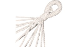 Võrkkiik Spokey ZUNI 200 x 100 cm, puuvillane puitpulgaga, hall