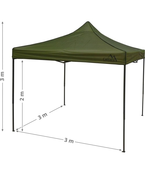 Kokkupandav peotelk 3x3 m, roheline, veekindel