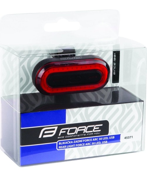 Rear light Force ARC 40LM 30LED USB