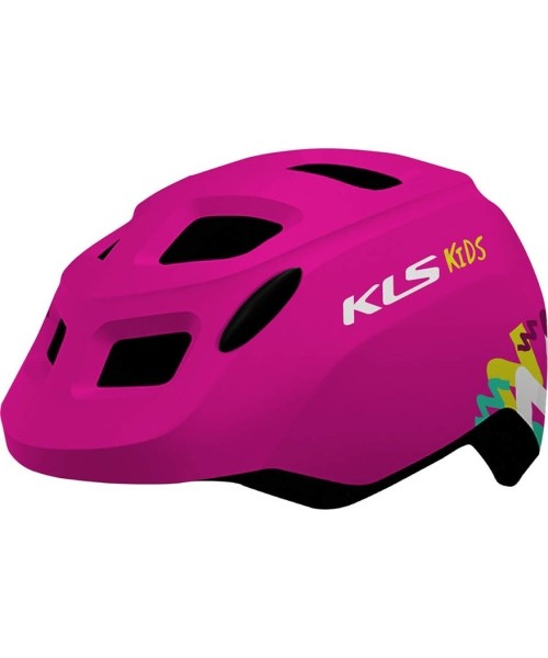 Gloves & Helmets & Accessories : Šalmas KLS Zigzag 022, XS/S 45- 49 cm, (rožinis)