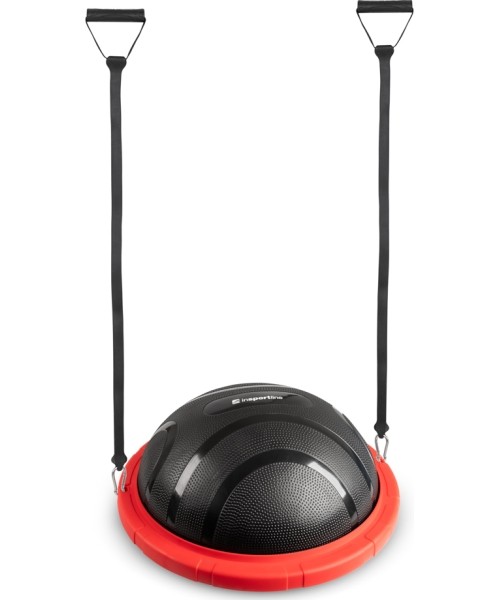 Tasakaalu treenerid inSPORTline: Balanso treniruoklis inSPORTline Dome Edge su 100 cm/4,6 kg pasipriešinimo juostomis