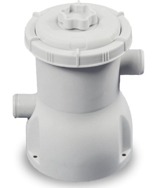 EXIT Stone pool ø360x76cm with dome and filter pump - grey