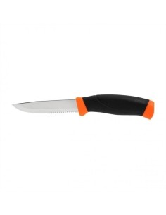 Knife Morakniv Companion F, Serrated, Stainless Steel, Orange