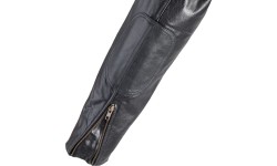 Meeste nahast mootorratturi jope W-TEC Black Cracker - Must