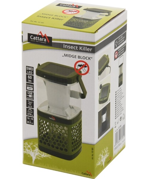 Rechargeable Lamp + Insect Trap Cattara Midge Block