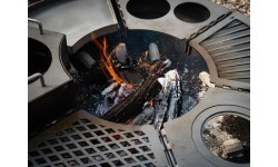 Remundi grill diamond-pattern grate module