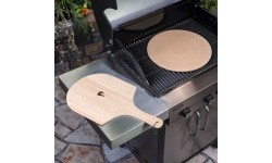 Char-Broil round pizza stone and peel set