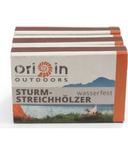 Waterproof storm matches Origin Outdoors 