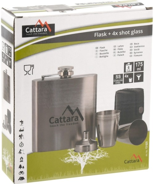Plasku 4 pitsiklaasiga Cattara 175 ml