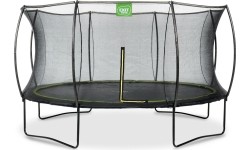 EXIT Silhouette trampoline ø427cm - black Outdoor Round Coil spring Above ground trampoline