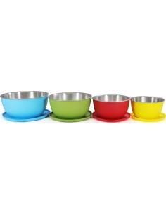 Roostevabast terasest kausside komplekt Origin Outdoors, 4 tk