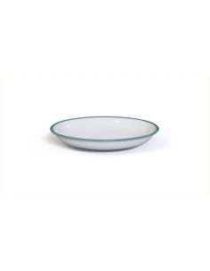 Enamel Plate Origin Outdoors Ocean Deep, 20cm, White