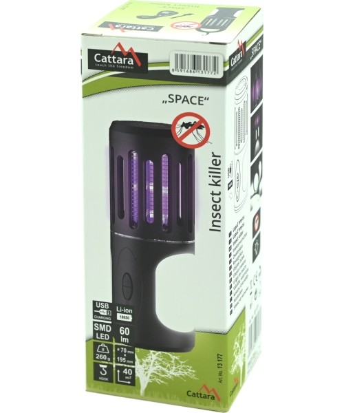 Flashlight SPACE rechargeable + insect catcher