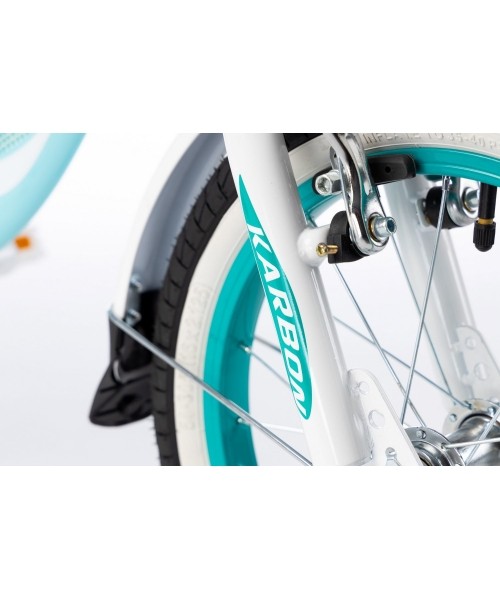 Jalgratas Karbon Kitty 16 turquoise-white