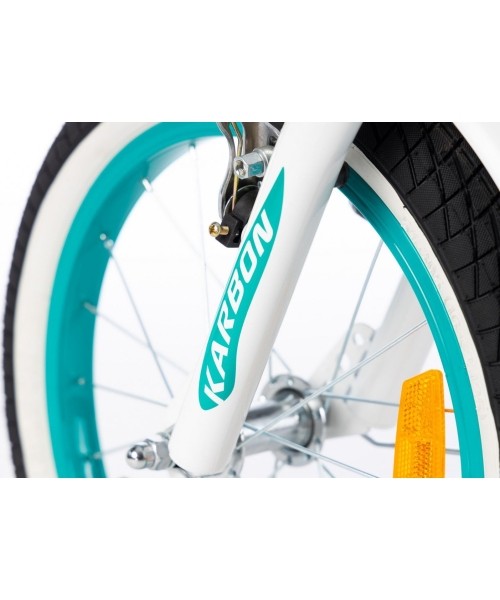 Jalgratas Karbon Kitty 16 turquoise-white