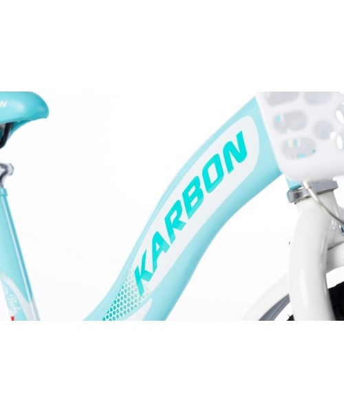 Jalgratas Karbon Kitty 16 turquoise-white